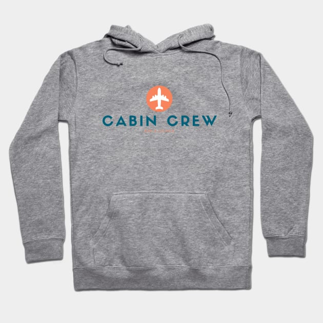 Retro Vintage Cabin Crew Lounge Bar Hoodie by Jetmike